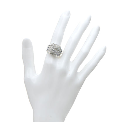 David Yurman Sterling Silver Diamond 16mm Wheaton Ring 54 7 2 of 7