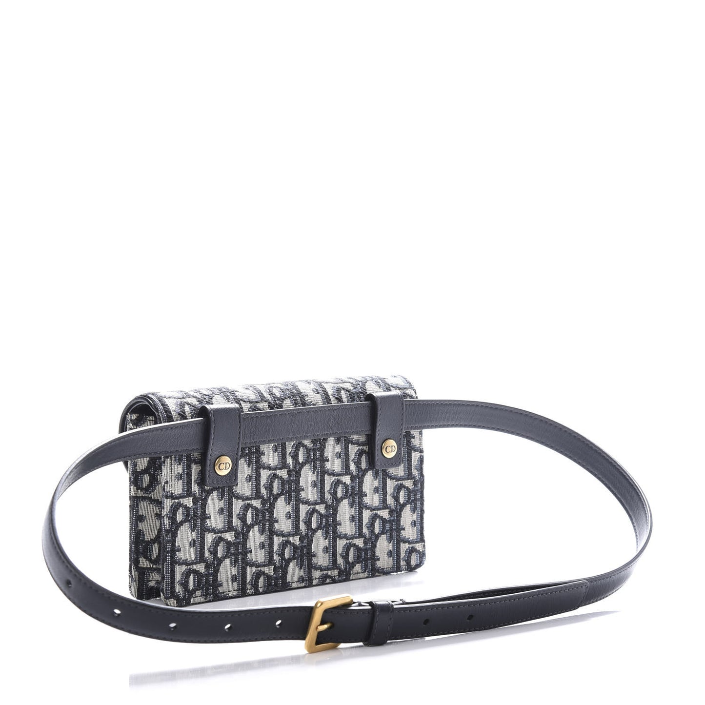 Oblique Saddle Belt Bag Blue