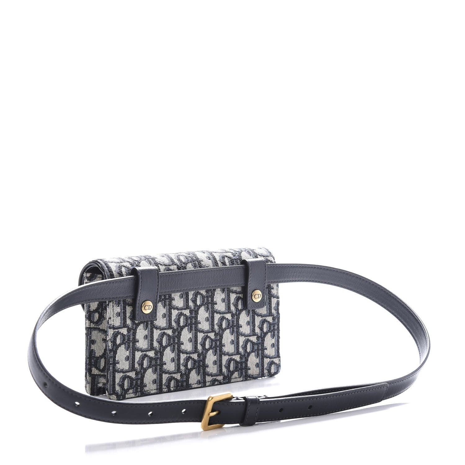 Christian Dior Oblique Saddle Belt Bag Blue 3 of 10