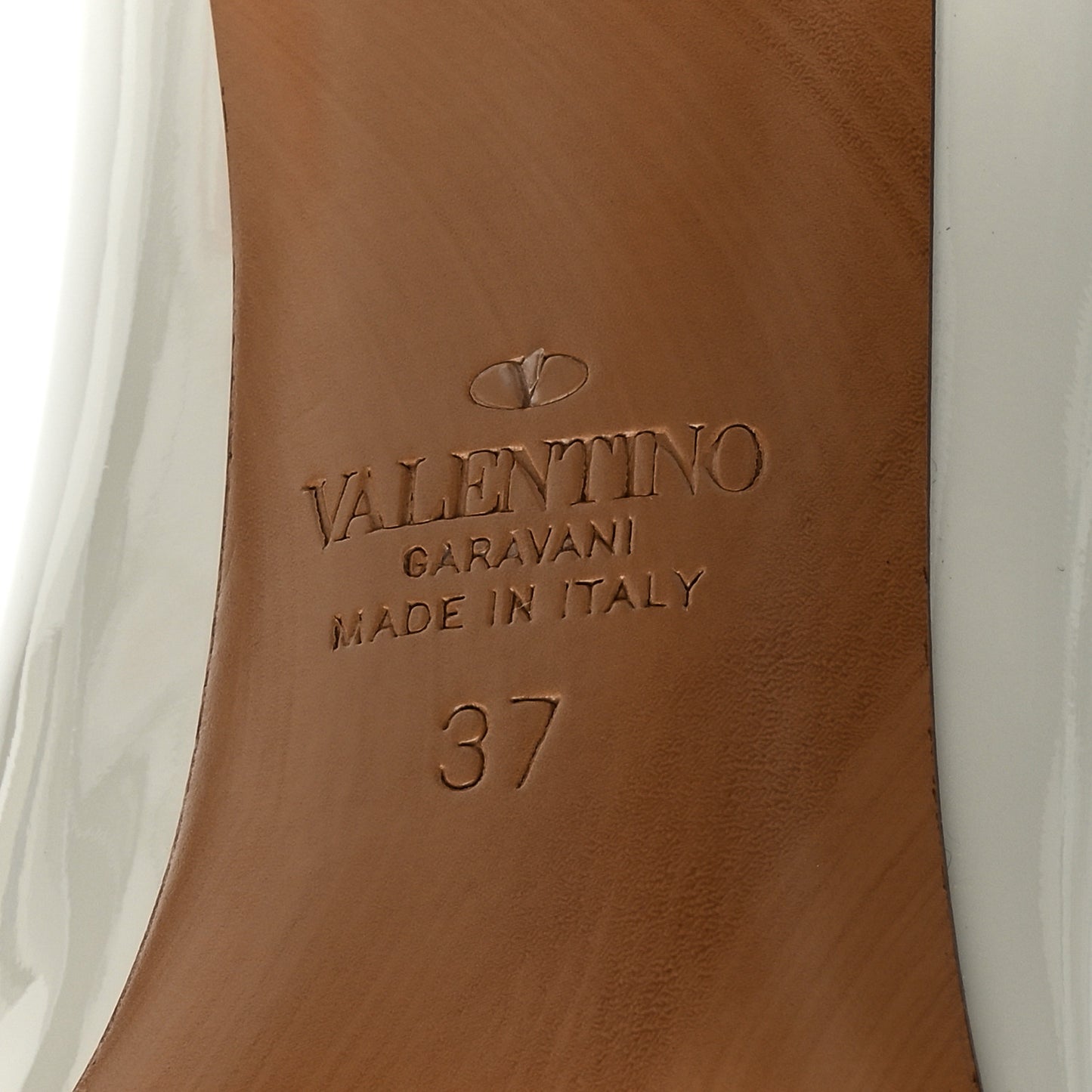 Patent Tonal One Stud 100mm Pumps 37 Ivory