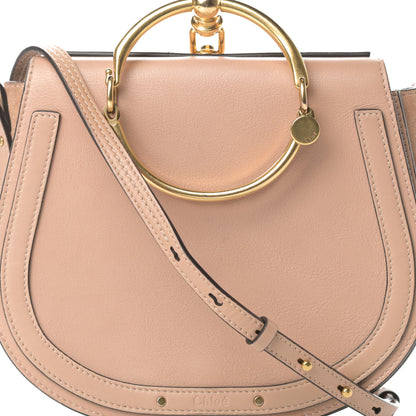 Chloe Calfskin Suede Medium Nile Bracelet Bag Biscotti Beige 8 of 15