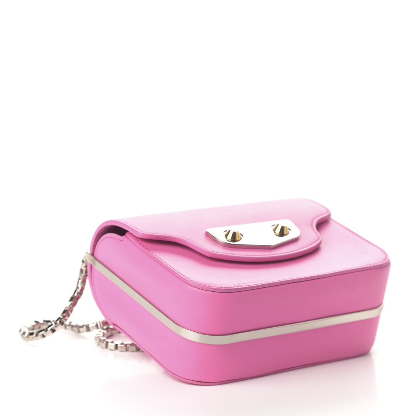 Smooth Calfskin Min Neo Classic Chain Box Rose Bubblegum