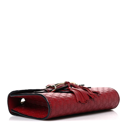 Gucci Soft Microguccissima Mini Emily Chain Shoulder Bag Rosso 4 of 10