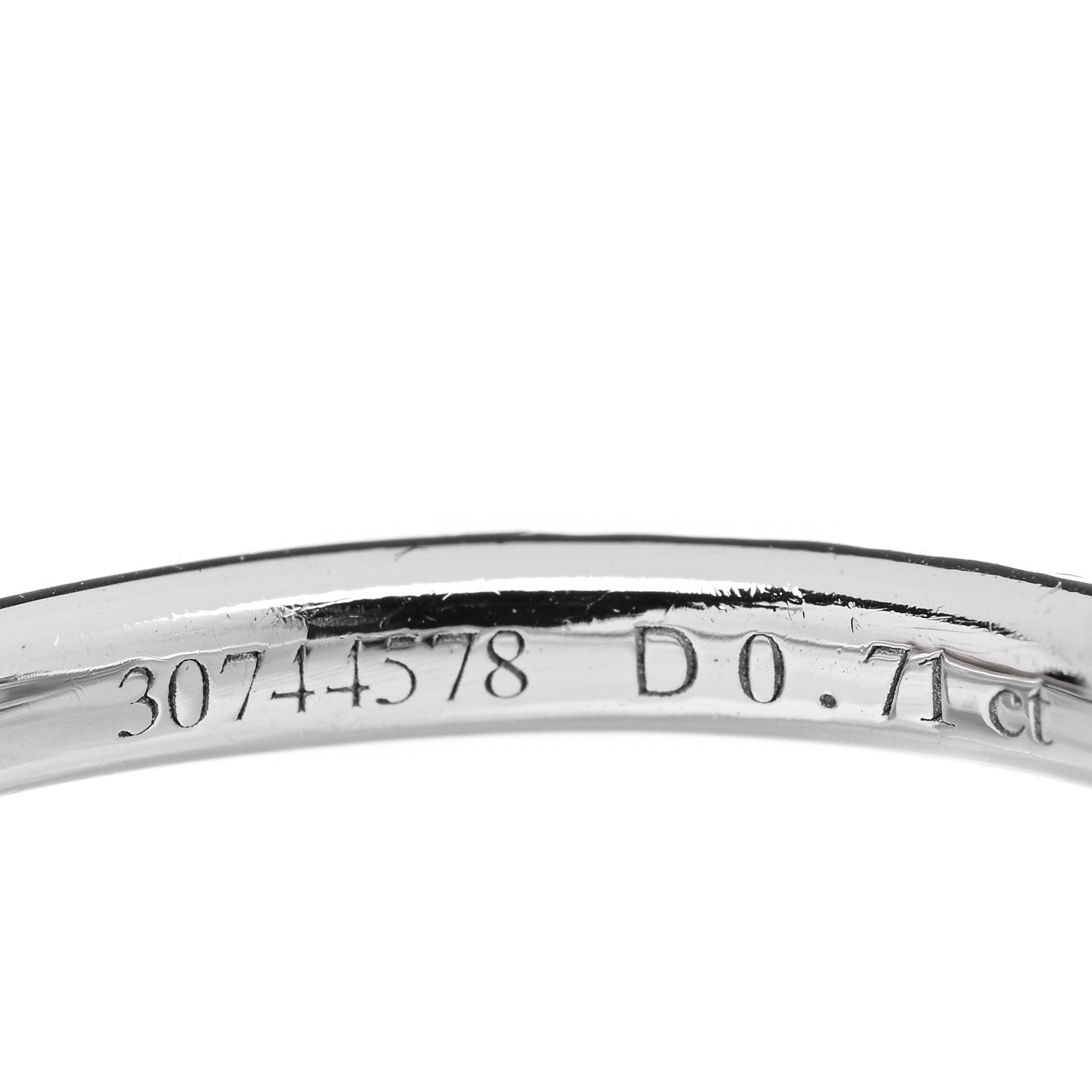 Tiffany Platinum Diamond .71ct Soleste Cushion Cut Double Halo Engagement Ring 50 5.25 5 of 6