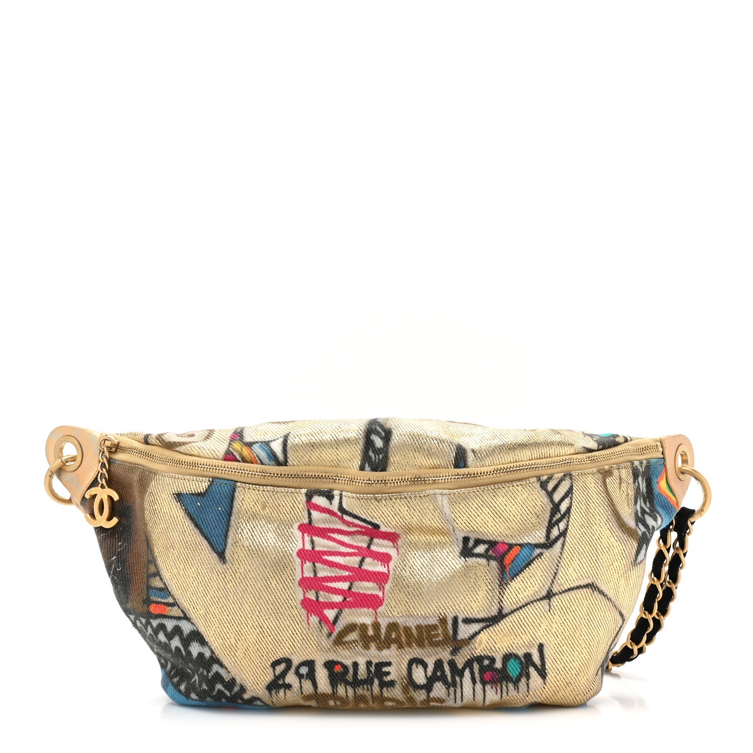 Chanel Graffiti Printed Canvas Street Spirit Waist Belt Bag Multicolor 1 of 15
