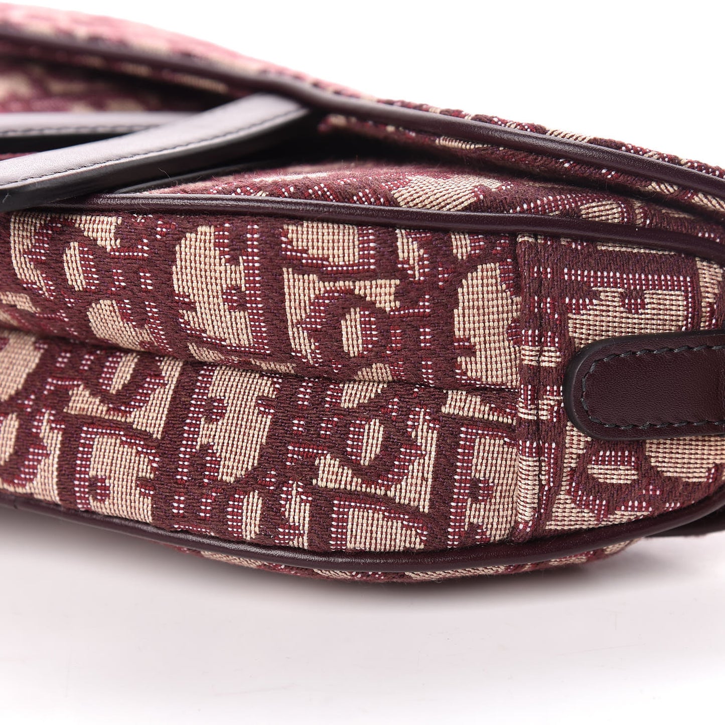 Oblique Mini Saddle Bag Bordeaux