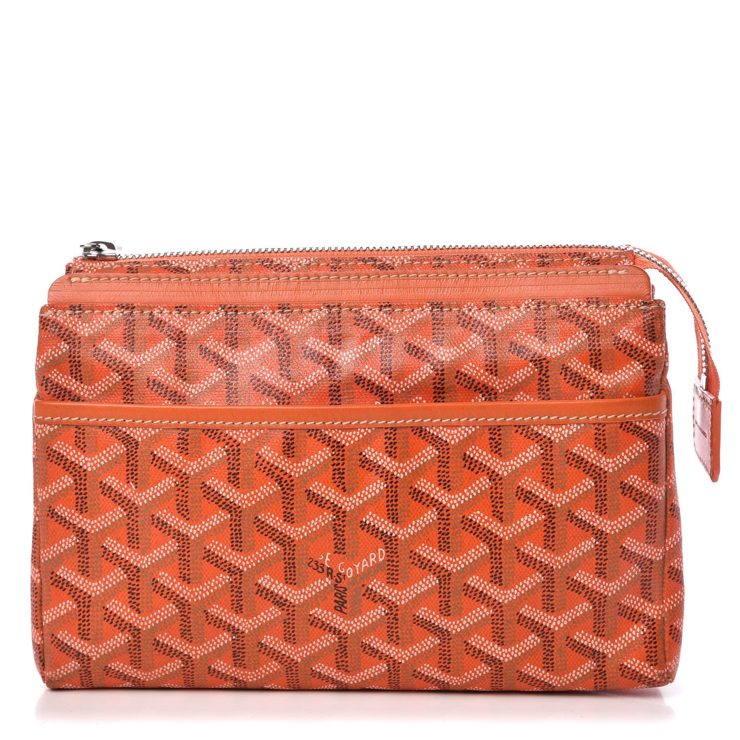 Goyardine Miroir Toiletry Bag PM Orange