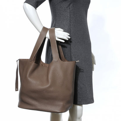 Hermes Taurillon Clemence Picotin Lock TGM Etoupe 2 of 8