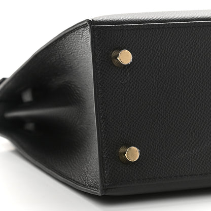 Hermes Epsom Kelly Sellier 25 Black 8 of 10