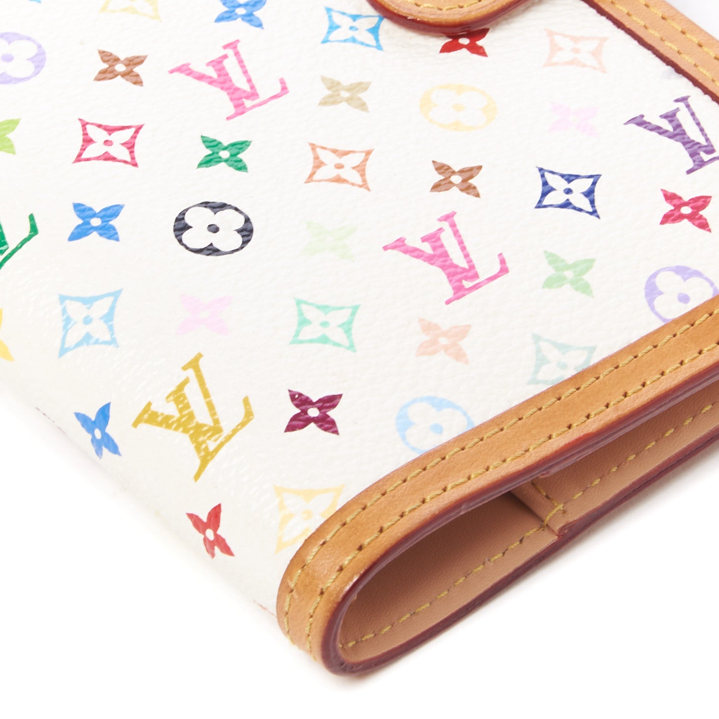 Louis Vuitton Monogram Multicolor Small Ring Agenda Cover White 4 of 8