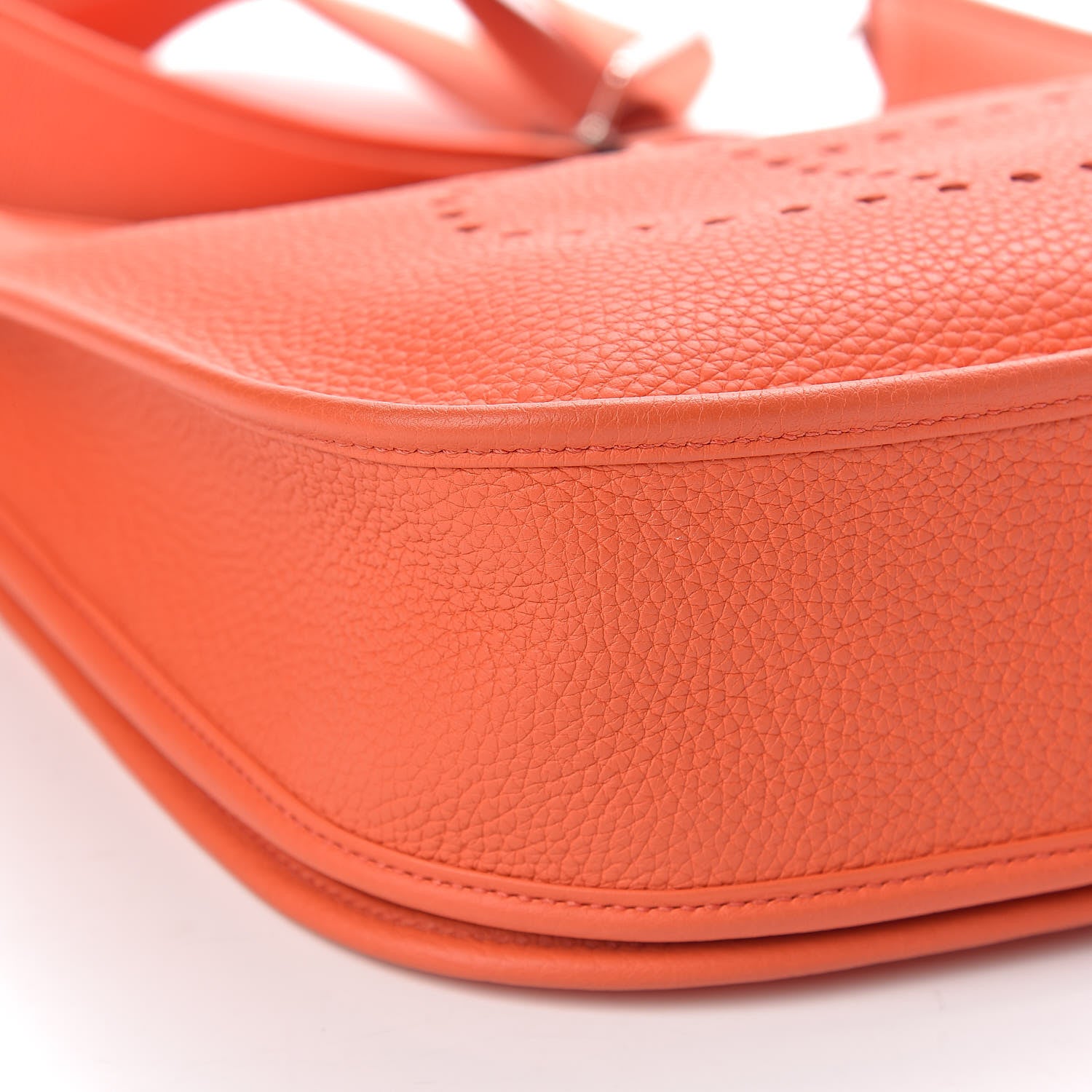 Hermes Taurillon Clemence Evelyne III PM Orange Poppy 11 of 13