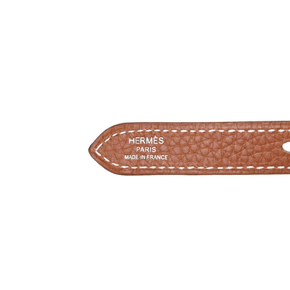 Hermes Taurillon Clemence Halzan 31 Gold 8 of 12