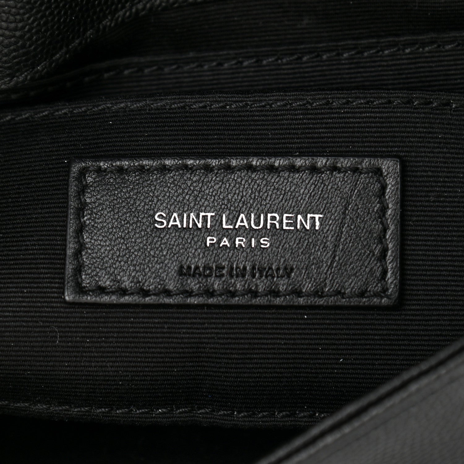 Saint Laurent Grain De Poudre Monogram Toy West Hollywood Fold-Over Bag Black 8 of 13
