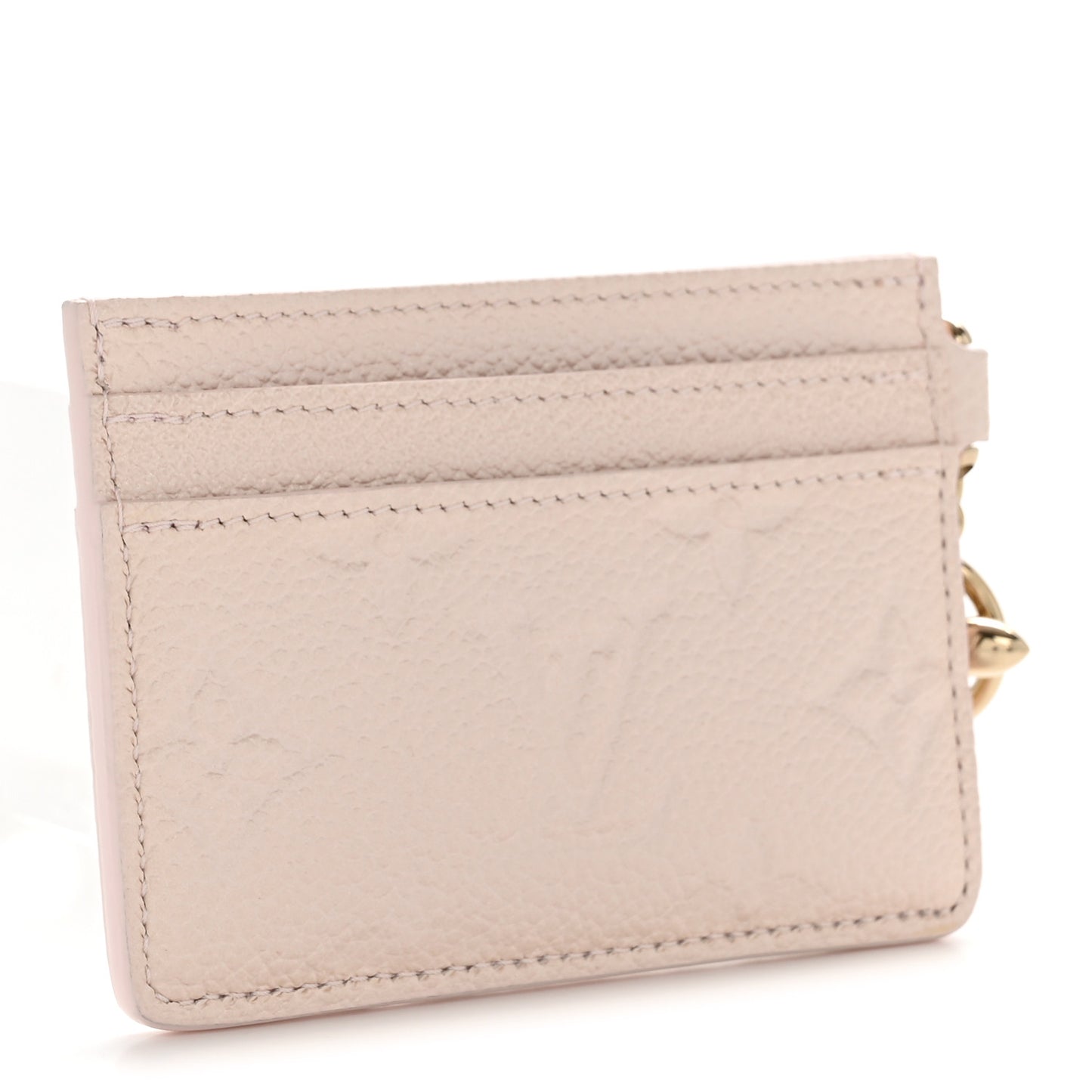 Empreinte Monogram LV Charms Card Holder Snowy Pearl
