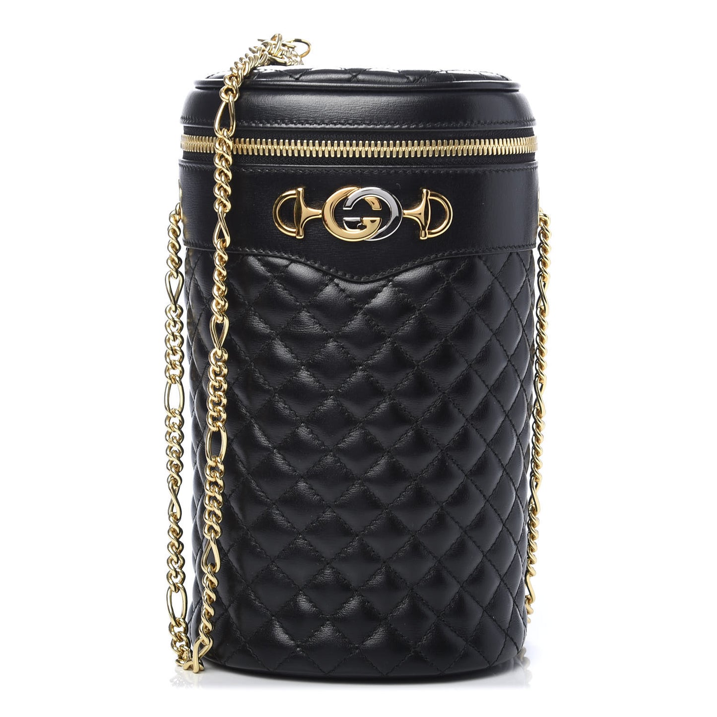 Calfskin Trapuntata Zumi Belt Bag Black