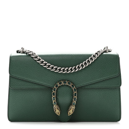 Gucci Dollar Calfskin Crystal Small Dionysus Shoulder Bag Emerald 1 of 11
