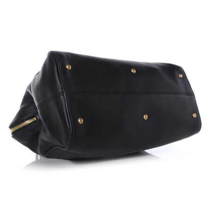 Fendi Leather Large Chameleon Duffel Black 4 of 8