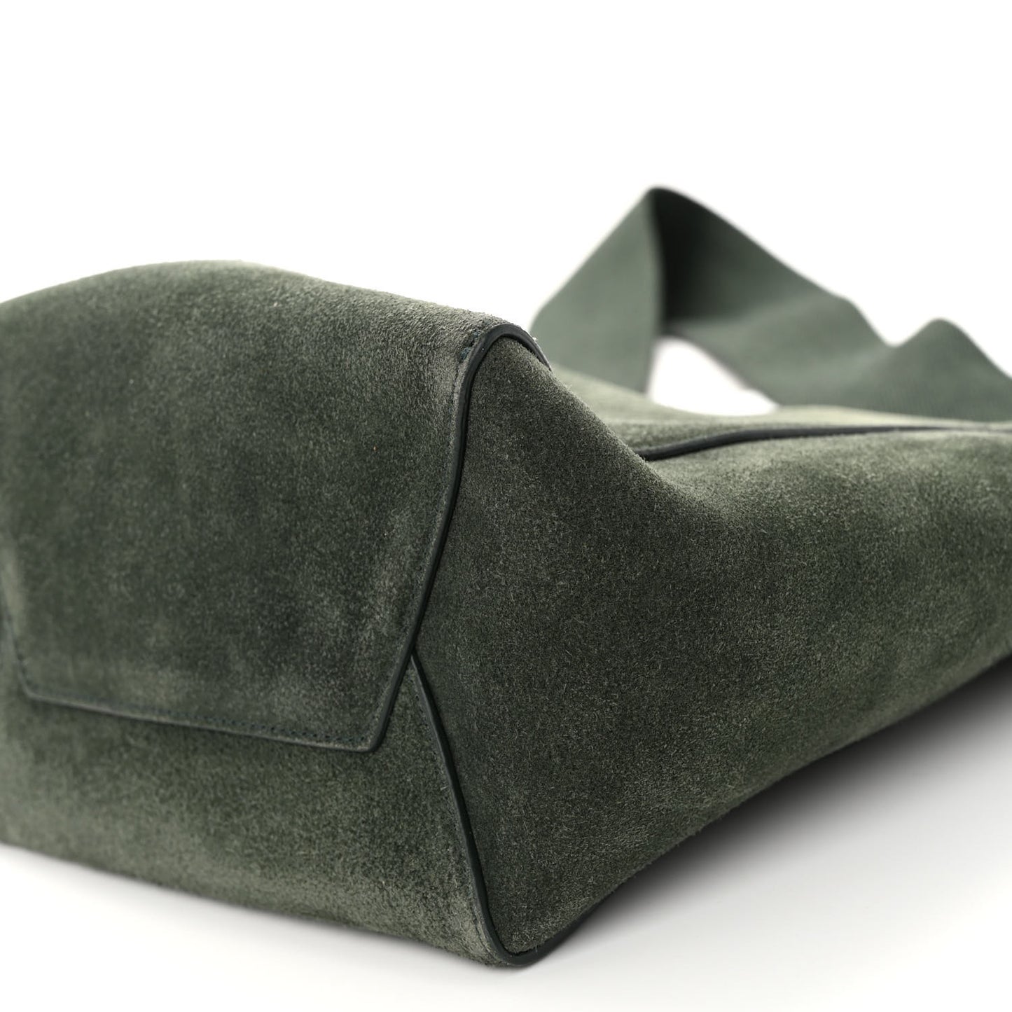 Suede Calfskin Sangle Bucket Bag Amazone