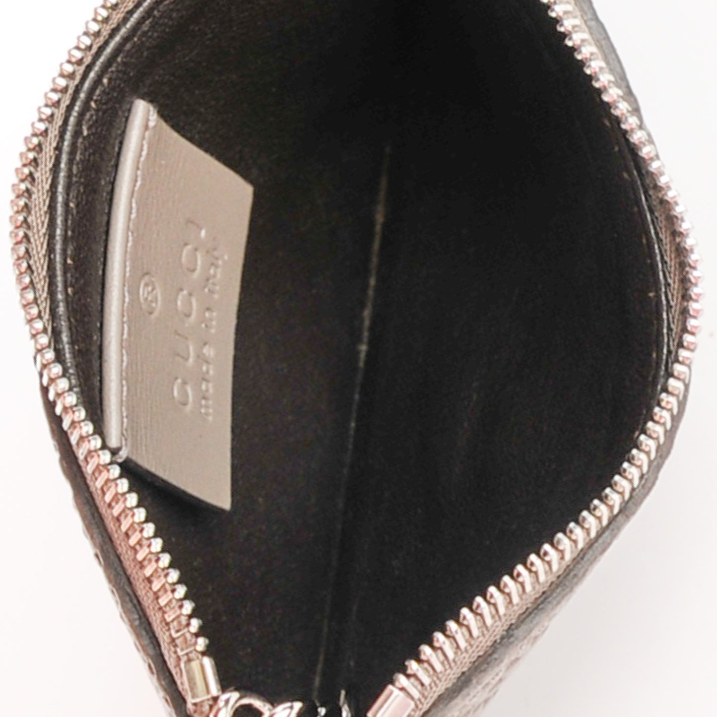Calfskin Diamante Embossed Key Case Grey