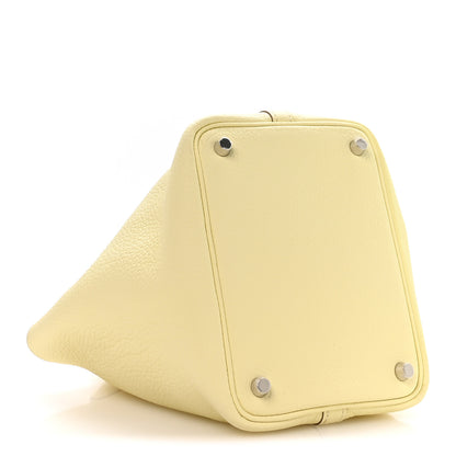 Hermes Taurillon Clemence Picotin Lock 18 PM Jaune Milton 3 of 11