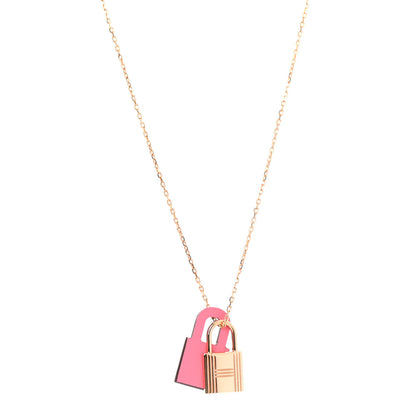 Hermes Swift O'Kelly Pendant Necklace Rose Confetti 1 of 6