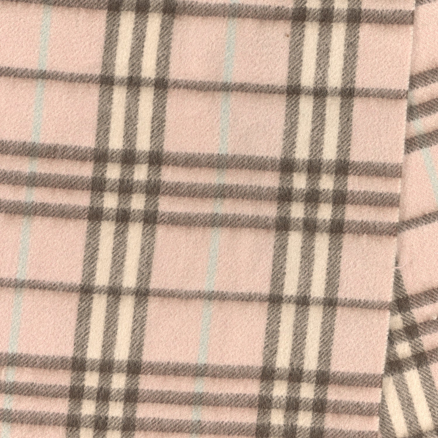Burberry Cashmere Check Fringe Scarf Pink 4 of 4