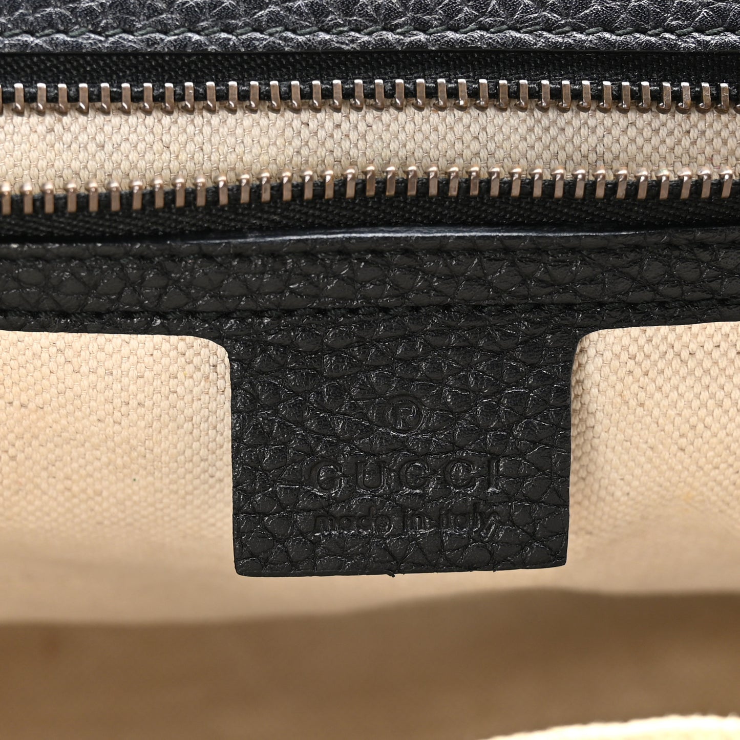 Calfskin Small GG Marmont Top Handle Bag Black