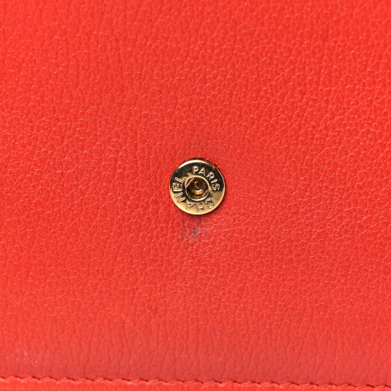 Chanel Goatskin Camellia CC Wallet On Chain WOC Orange 12 of 13