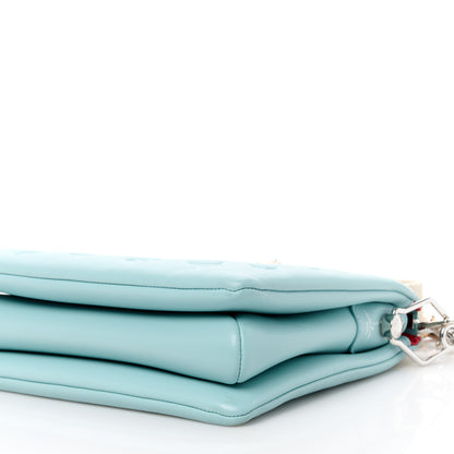 Louis Vuitton Lambskin Embossed Monogram Coussin PM Bleu 12 of 13