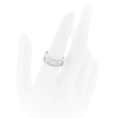 Tiffany 18K White Gold Atlas Open Ring  55 7.25 2 of 3