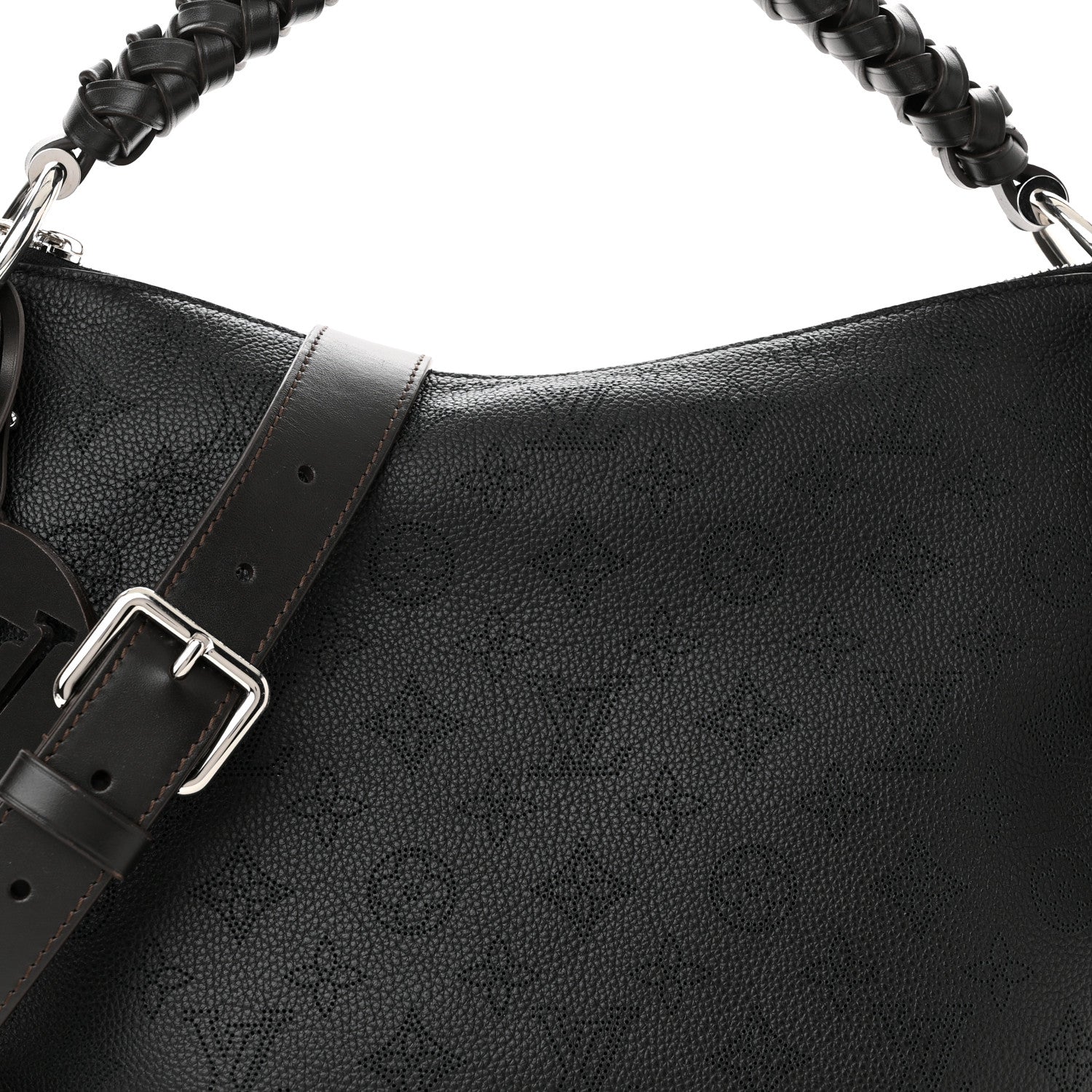 Louis Vuitton Mahina Beaubourg Hobo MM Black 8 of 10