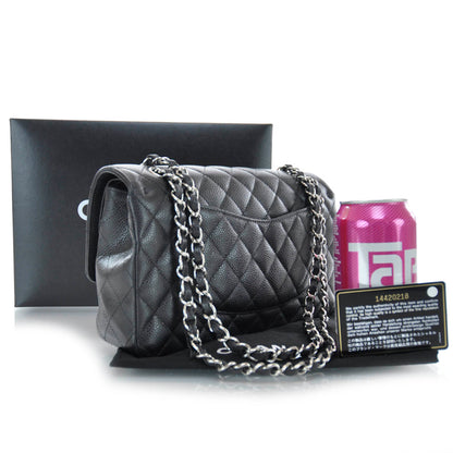 Chanel Caviar Quilted Medium Double Flap Black 3 of 8