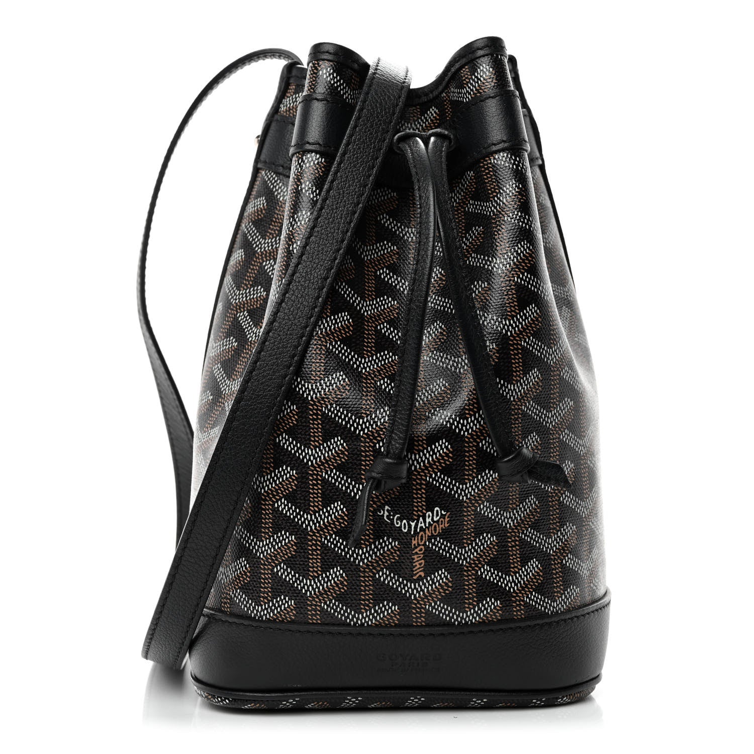 Goyard Goyardine Petit Flot Bucket Bag PM Black 1 of 9