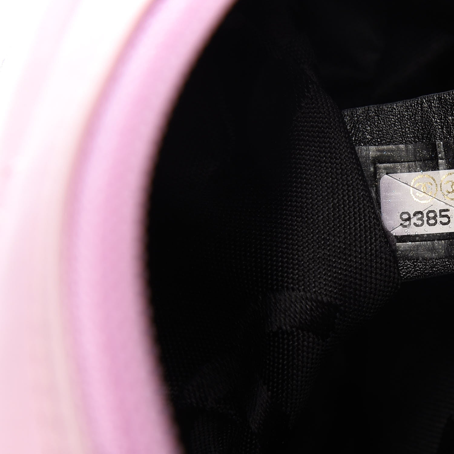 Chanel Calfskin Quilted Cambon Pochette Pink Black 9 of 10