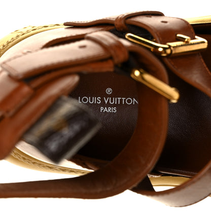 Louis Vuitton Calfskin Monogram LV Archlight Sandal 41 Gold 7 of 9