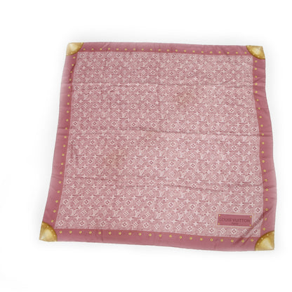 Louis Vuitton Denim Scarf Silk Monogram 1 of 6