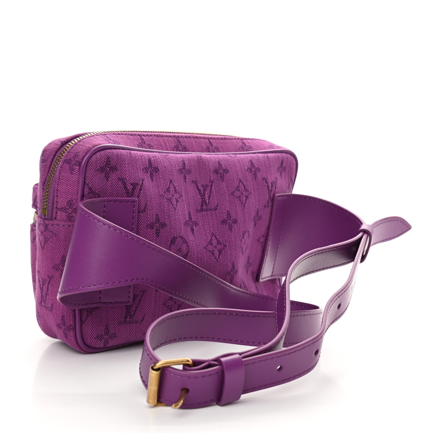 Louis Vuitton Denim Monogram Outdoor Bumbag Purple 3 of 9