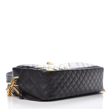 Versace Nappa Quilted Icon Printed Small Camera Bag Black 4 of 8