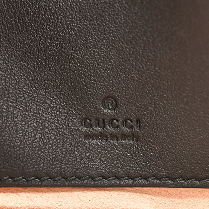 Gucci Calfskin Matelasse Mini GG Marmont Chain Crossbody Bag Black 6 of 8