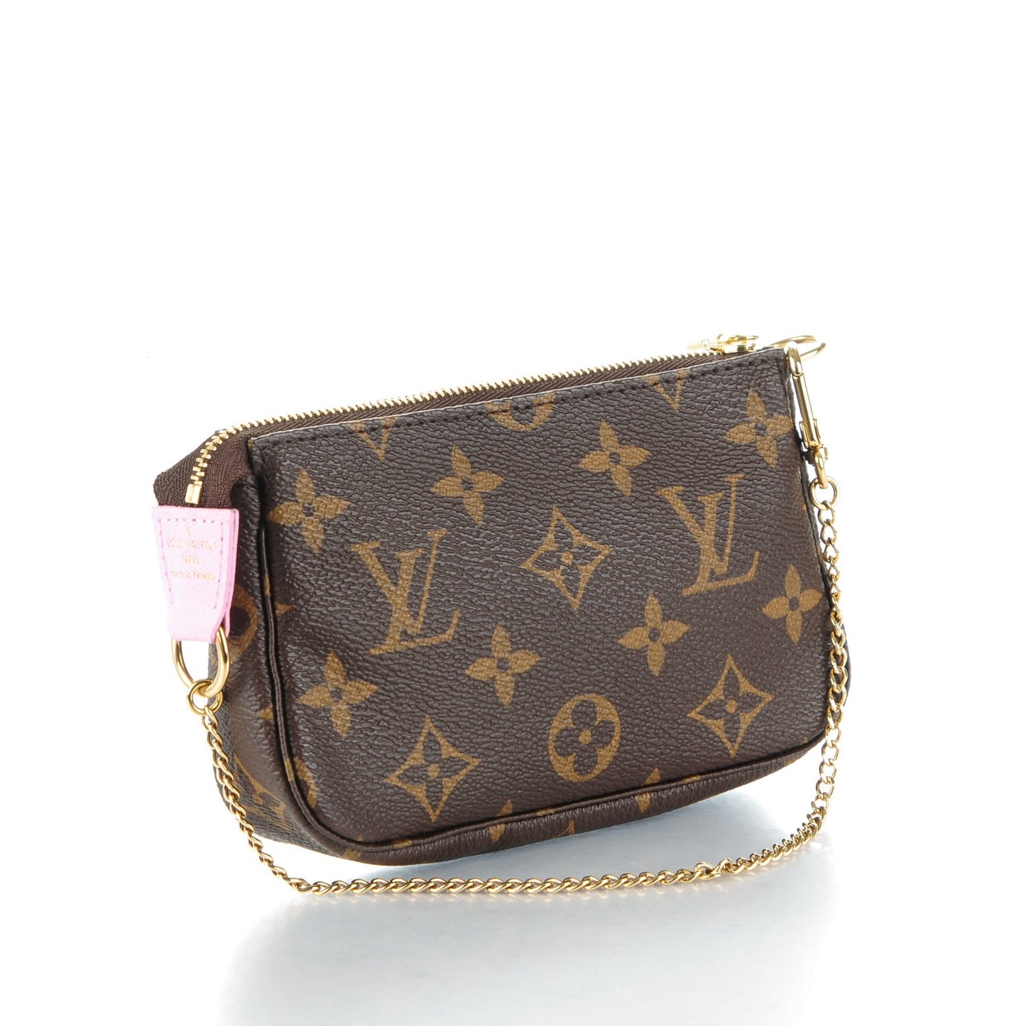 Monogram 2016 Christmas Animation Mini Pochette Accessories Rose Ballerine
