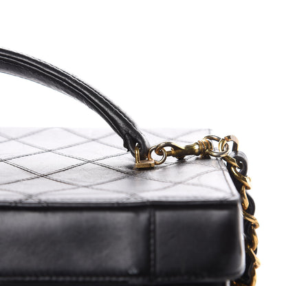 Chanel Calfskin Stitch Vanity Case Black 9 of 22