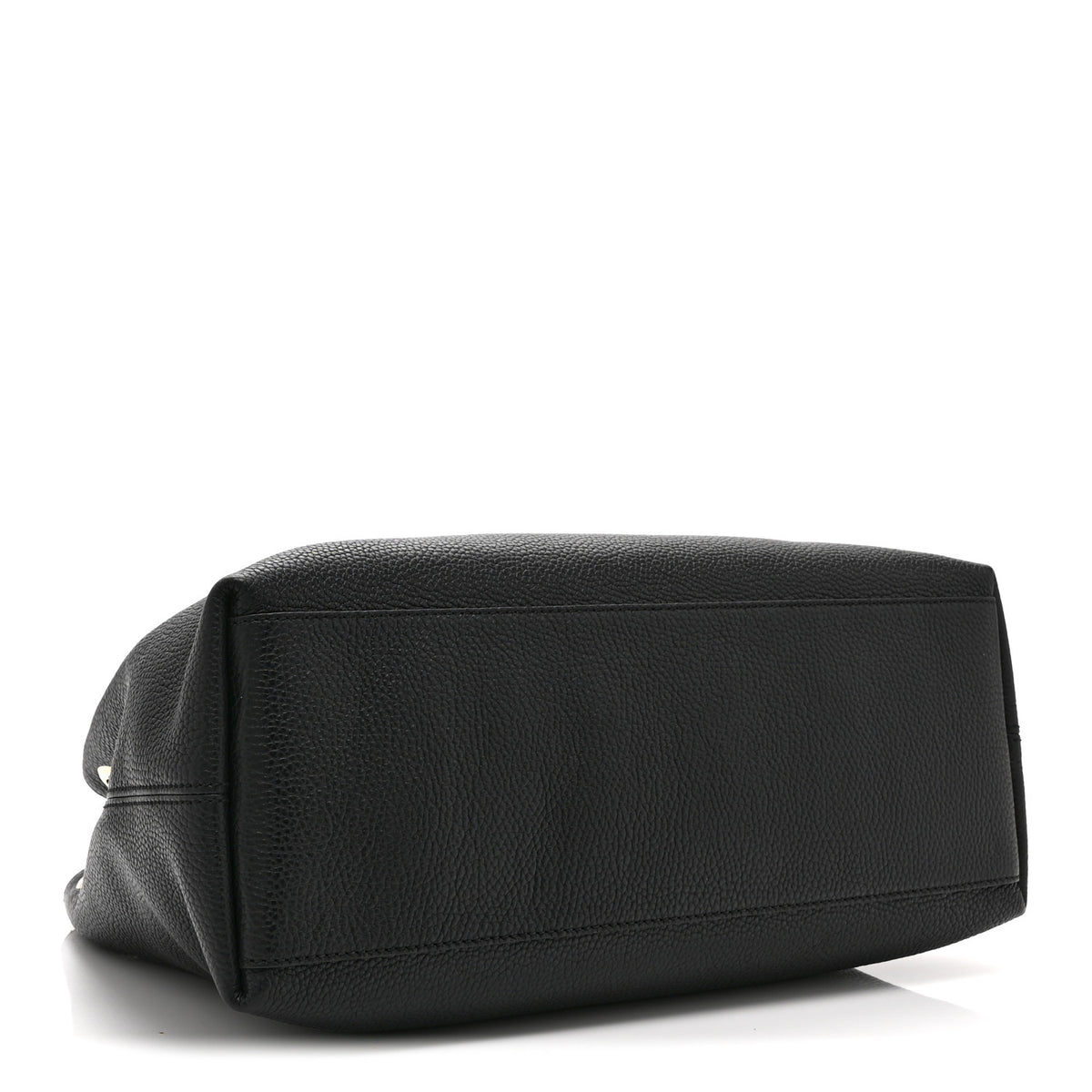 Pebbled Calfskin Medium Soho Chain Shoulder Bag Black