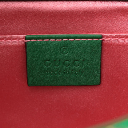 Gucci Metallic Brocade Calfskin Parrot Chain Wallet Blue Mulitcolor 6 of 11
