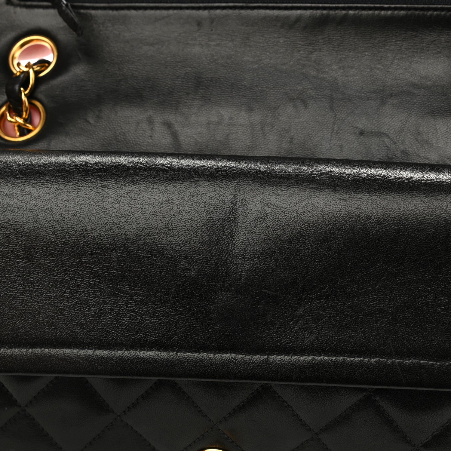 Chanel Lambskin Quilted Medium Double Flap Black 13 of 13