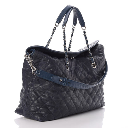 Chanel Caviar Quilted French Riviera Hobo Blue 4 of 8