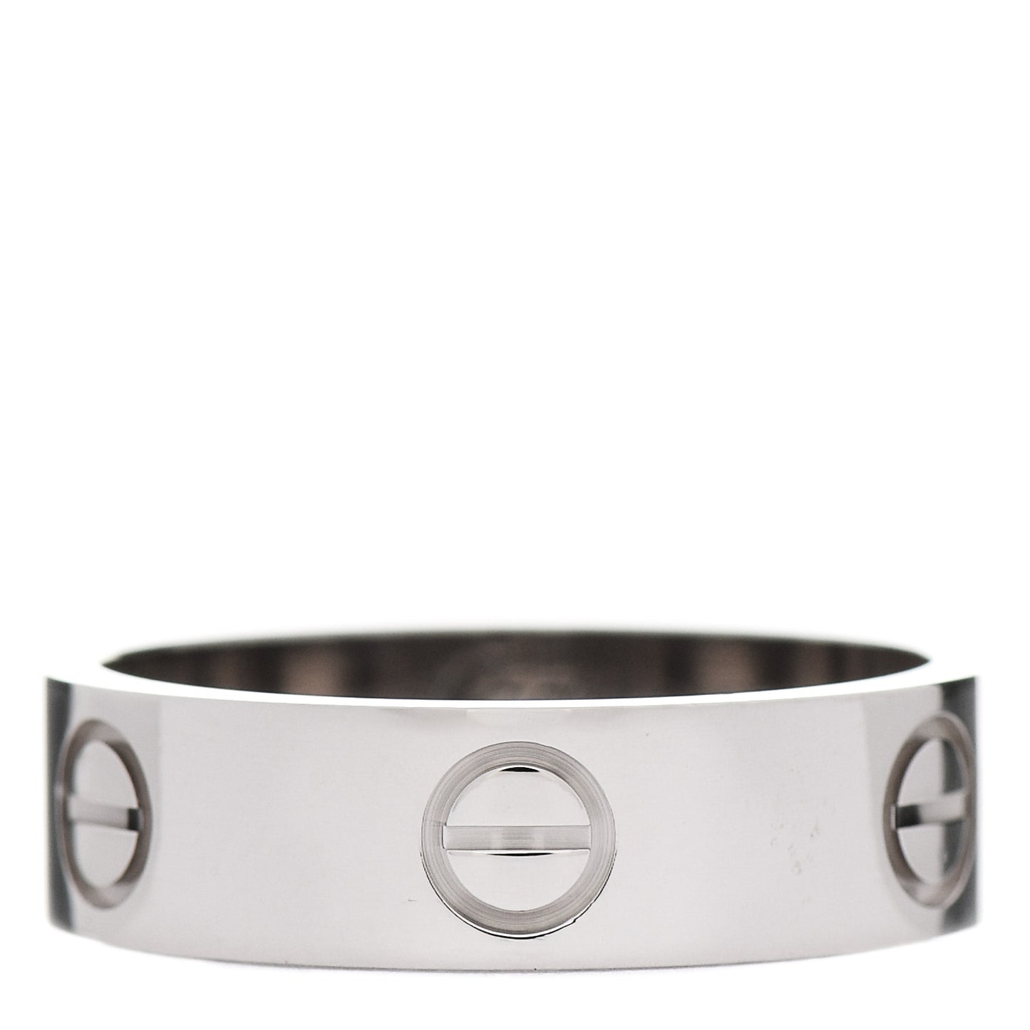 18K White Gold 5.5mm LOVE Ring 55 7.25