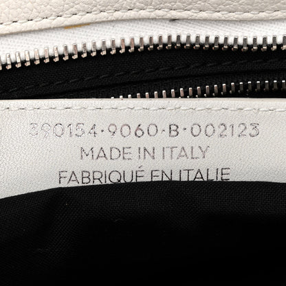 Balenciaga Chevre Silver Metallic Edge Hardware City White 7 of 12