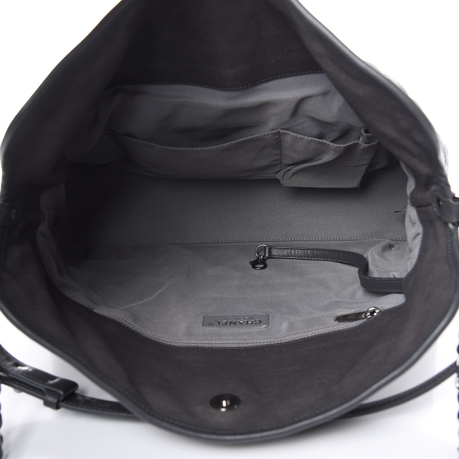 Chanel Caviar Quilted French Riviera Hobo Dark Grey 5 of 17