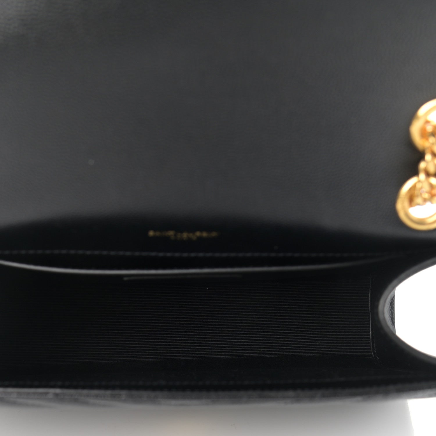 Saint Laurent Grain De Poudre Matelasse Chevron Medium Monogram Satchel Black 5 of 9