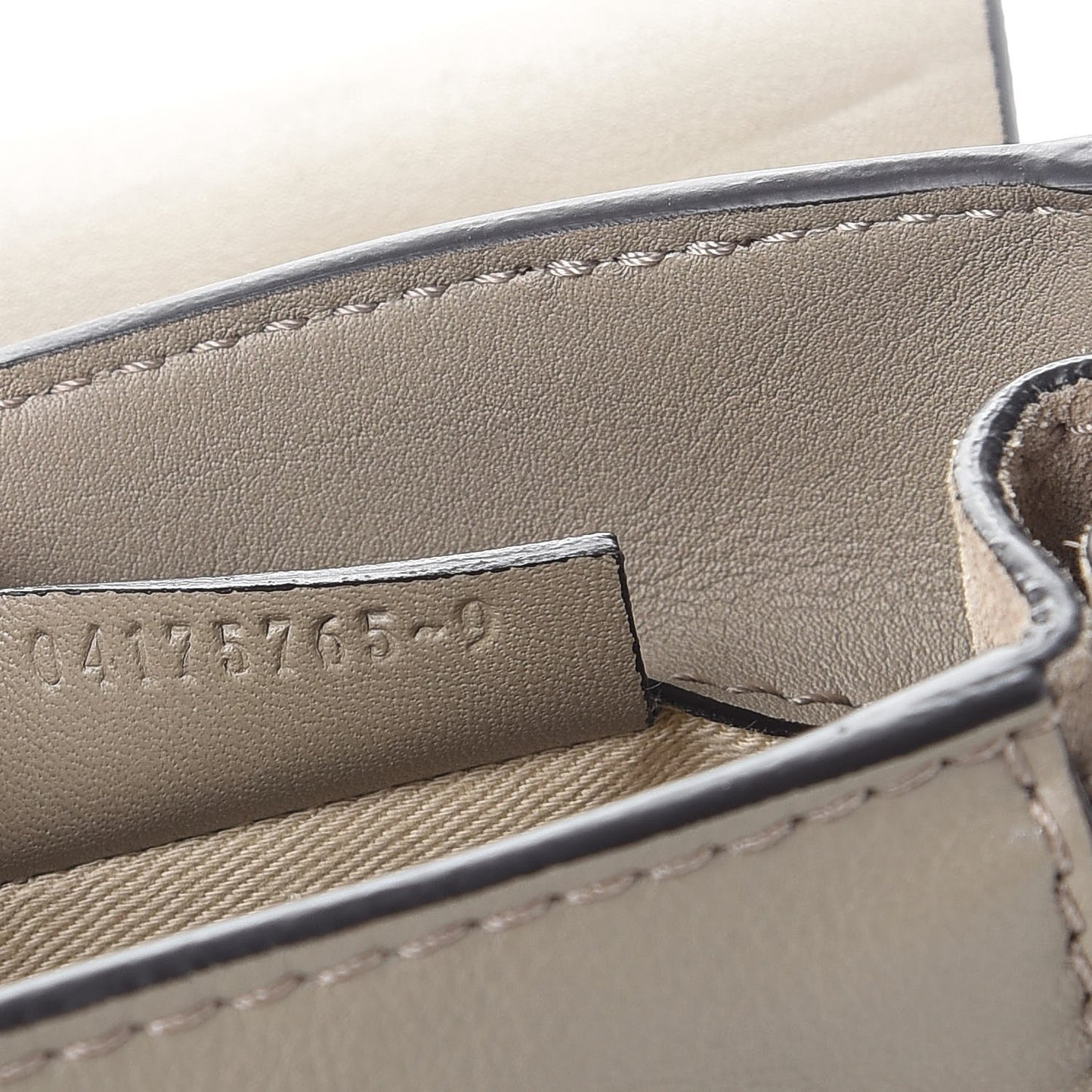 Suede Calfskin Mini Faye Backpack Motty Grey
